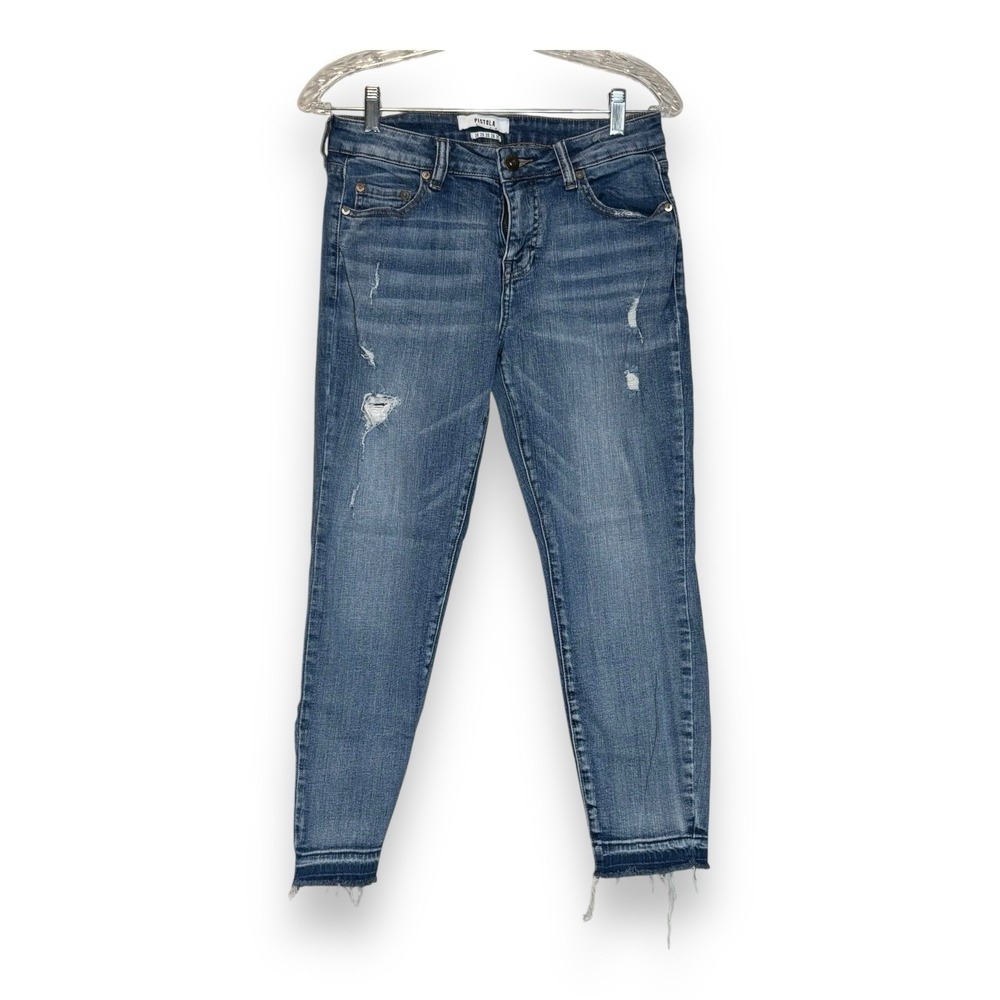 Pistola Jeans Womens 28 Distressed‎ High Rise Skinny Stretch Denim Pants